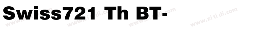 Swiss721 Th BT字体转换